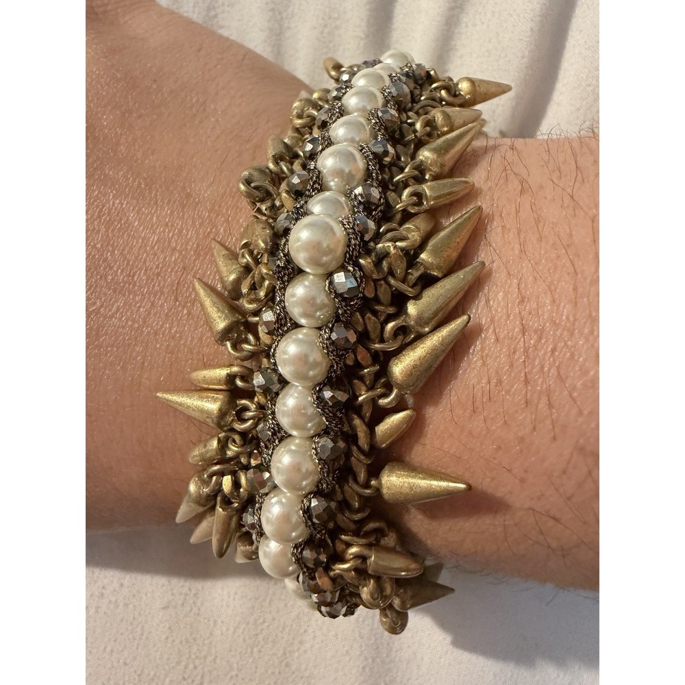 Stella & Dot Renegade Cluster Bracelet 6"